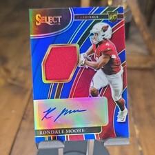 Panini Select 2021 Rondale Moore RC Auto Memorabilia Arizona Cardinals #RSM-RMO