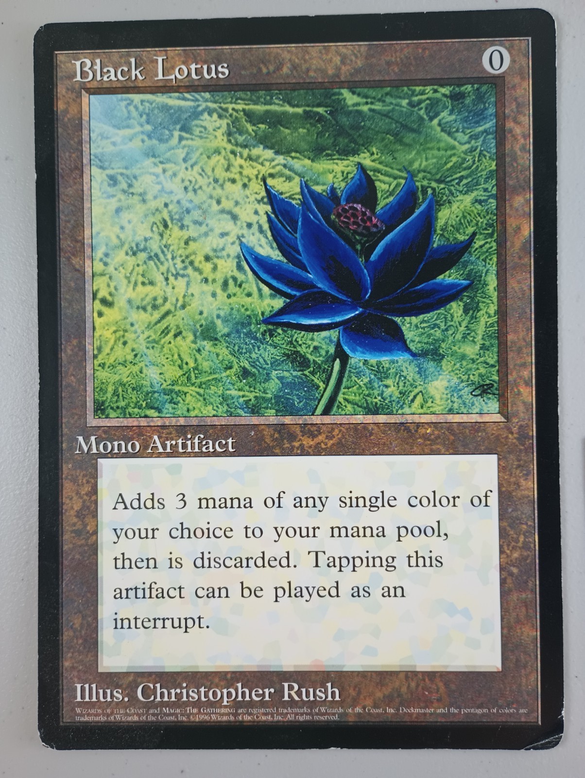 Black Lotus Oversized 6x9 Scrye Magazine Promo Card Magic The Gathering MTG  view 2