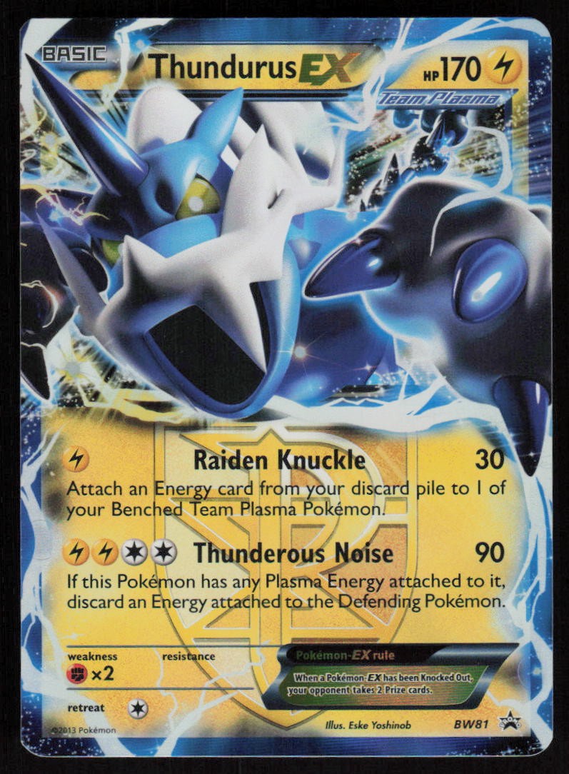 Thundurus EX BW81: Black and White Promos Pokemon TCG Near Mint