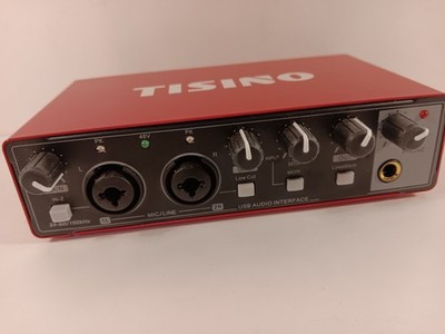 USB Audio Interface - Red - Storage Auction Find-Untested 