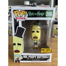VAULTED Mr. Poopy Butt hole Rick  Morty Funko Pop 206 Mister Animation TV Show