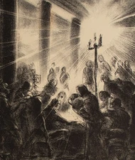 Illustration Rigoletto Verdi Opera Signed Rafaello Busoni Lithograph 1924