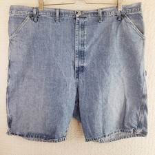 Vintage 90s Wrangler Carpenter Denim Shorts Size 46 Blue Medium Wash Casual Dad