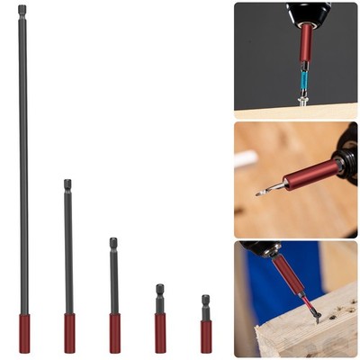 5x Magnetic Screwdriver Drill Bit Extension Quick Release 1/4'' Hex Shank Holder