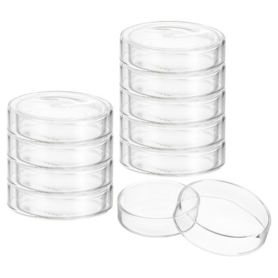 60mm Hoch Borosilikatglas Petrischalen Deckel 10 Pack Petriplatten Gewebekultur