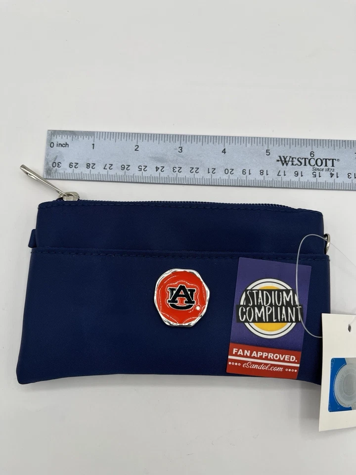 AUBURN UNIVERSITY STADIUM COMPLAINT CROSSBODY PURSE WITH EMBLEM DETACHABLE STRAP - Image 2 of 4