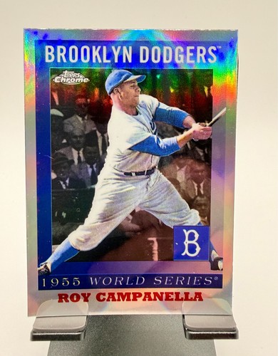 Roy Campanella #55WS-1 2025 Topps Chrome Platinum 1955 World Series card