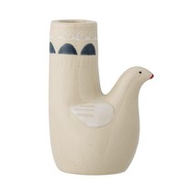 Bloomingville Trudy Kerzenhalter, Vogel, In Weiß, Aus Steingut, KerzenstäNder