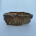 Vtg Floraline McCoy Ceramic Planter Brown Marbled Art Pottery USA 553 MCM