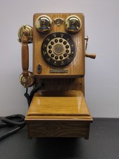 Thomas Crosley Museum Series Wood Antique Wall Telephone CR91W Tested