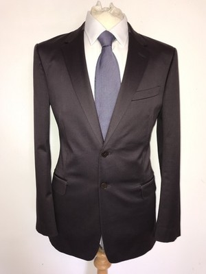 PAUL SMITH - Herren AUBERGINE Farbiger BAUMWOLLANZUG - 38 Reg - W32 L31 - EINMAL GETRAGEN