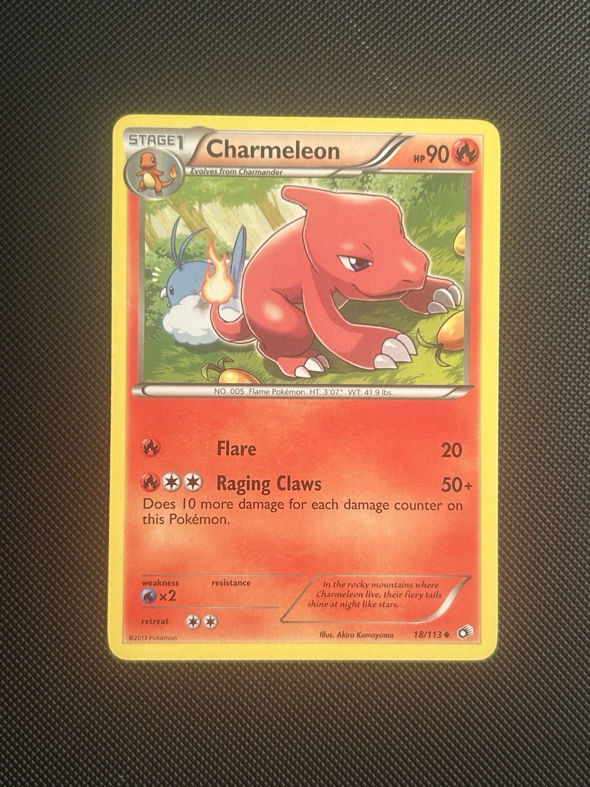 Pokémon TCG Charmeleon Legendary Treasures Uncommon Card 18/113