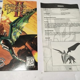 Panzer Dragoon II Zwei (Sega Saturn, 1996). Read Description