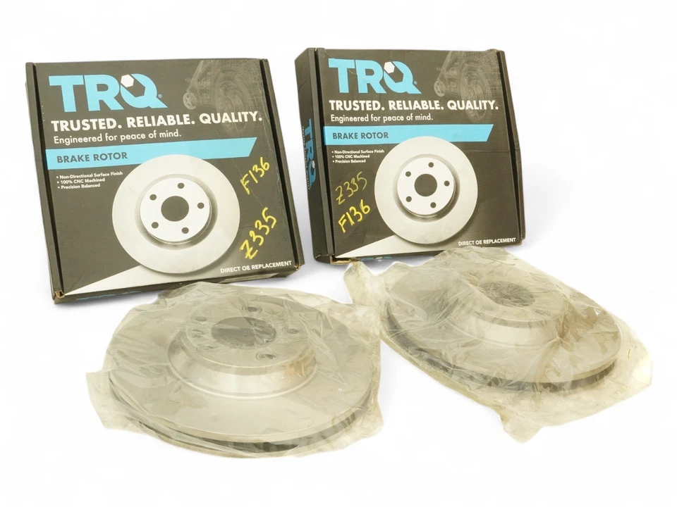 2007 - 2015 Audi Q7 4L Rotor Brake Disc Trusted Reliable Quality Trq Set Of 2 Foto 3 de 4