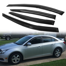 For 2011-2015 Chevy Cruze Window Visor Vent Sun Rain Deflector Guard 4pcs Set Us For 2011-2015 Chevy Cruze Window Visor Vent Sun Rain Deflector Guard 4pcs Set Us
