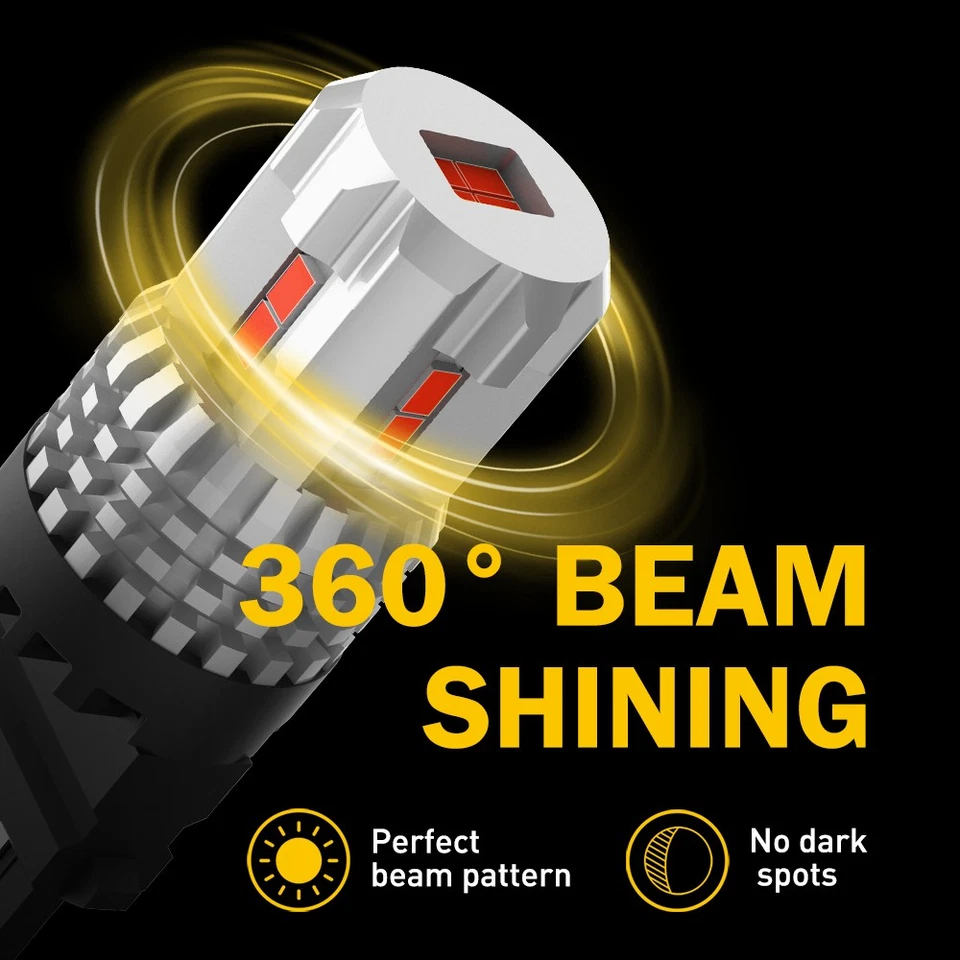 For Chrysler PT Cruiser 2001-2010 Red 3157 LED Tail Stop Brake Signal Light Bulb - Image 2 of 4