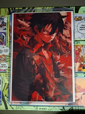 Manga Art Painting A4 Luffy Master Class Toploaded Mint