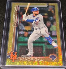 2025 Topps Series 2 Nick Madrigal Gold Holo Foil #355 /50 New York Mets