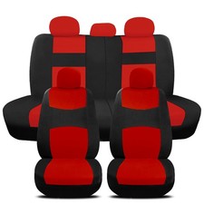 For Toyota Cloth Car Seat Covers Full Set 5-seats Front Rear Protector Pads