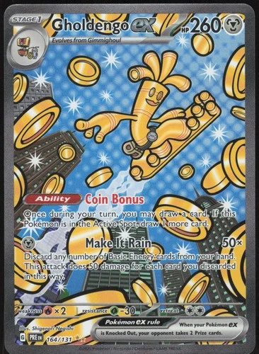 GHOLDENGO EX 164/131 HOLO PRISMATIC EVOLUTIONS POKEMON NM