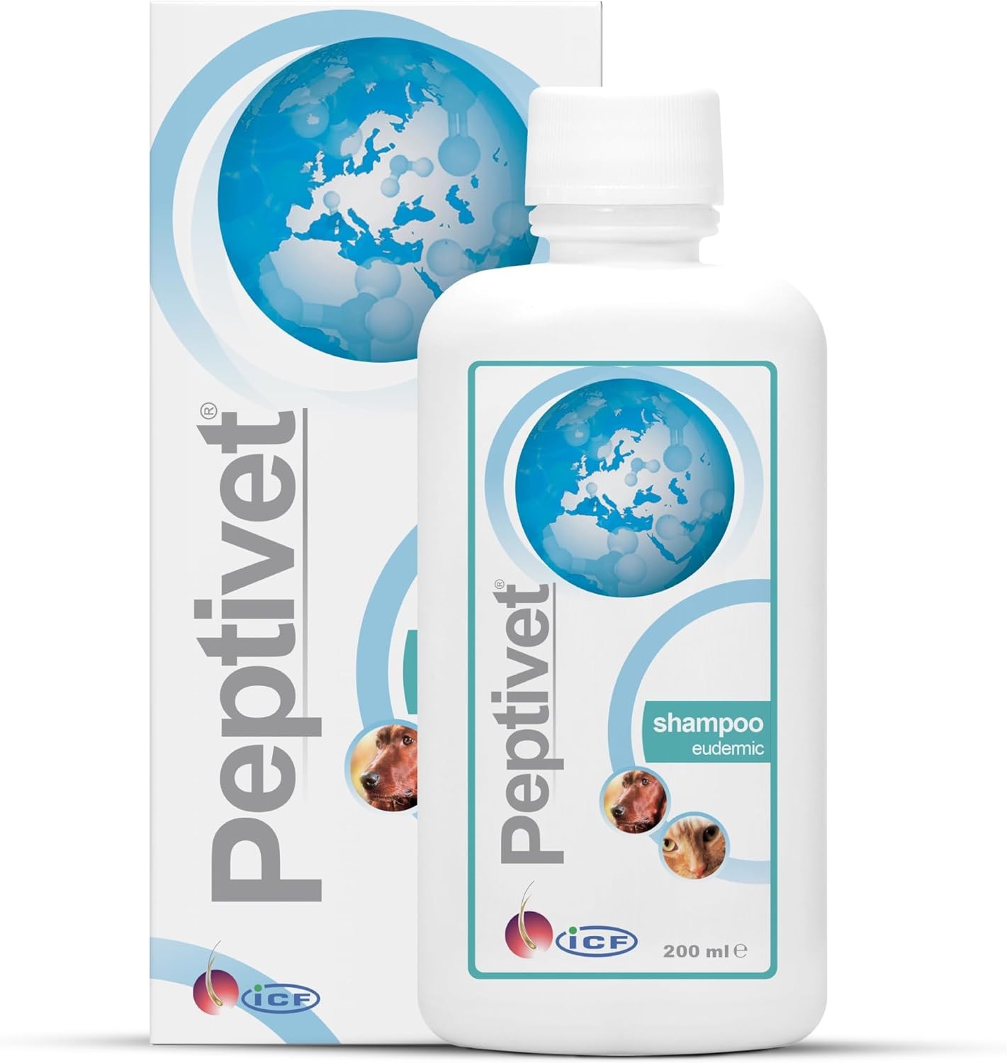 ICF | Peptivet Shampoo | Gentle Cleansing, Moisturising & Skin Support Formula