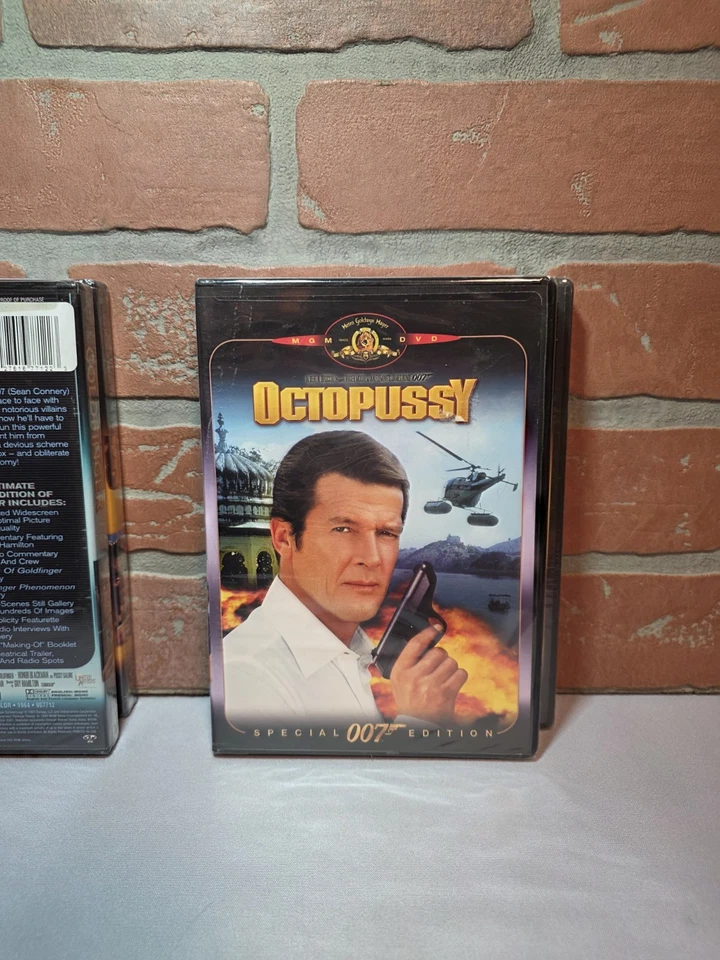 Lot of James Bond 007 DVDs GoldFinger,  Dr. No,  Octopussy, And GoldenEye Sealed - Image 4 of 4