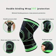 Knee Sleeve Compression Brace Support For Sport Joint Pain Arthritis Relief