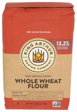 King Arthur Whole Wheat Traditional Flour 5 lb Pack of 8 