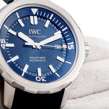 IWC Aquatimer Automatic IW328801 Blue unidirectional rotating inner bezel 4