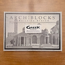 Archiblocks Building System Greek Mixed Sets Wooden Building Blocks Vintage 46pc
