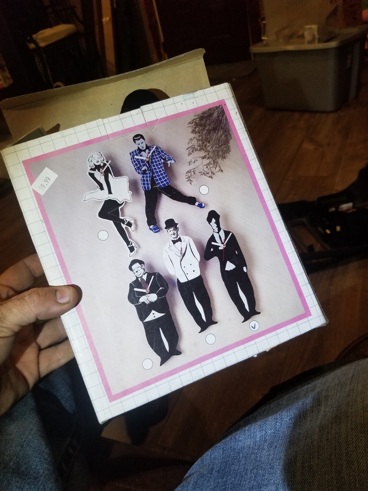 Vintage Charlie Chaplin Wall Pendolin Clock