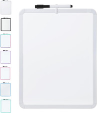 - Dry Erase Board, 14  x 11  with a Black Dry Erase Marker, Small Mini White Boa