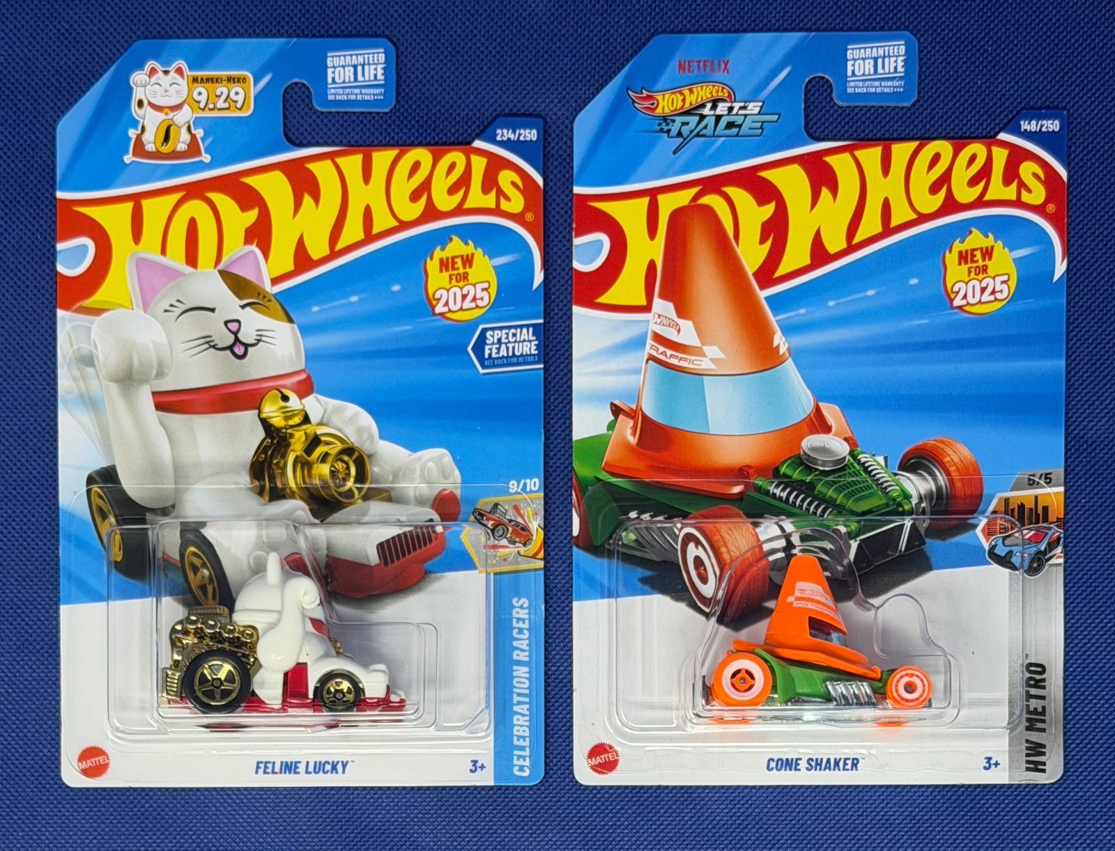 Hot Wheels Feline Lucky Cone Shaker 2025 Lot