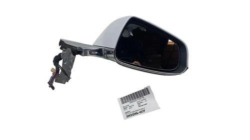⭕ 12-15 Model S MS Right Exterior Rear View Door Mirror White PPSW 6005863-00-E