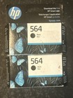 ORYGINALNY 2-pak HP 564 czarny wkład atramentowy (CB316WN) NOWE ZAPIECZĘTOWANE PUDEŁKA
