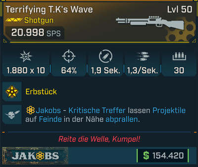 (PC,Xbox,PS) Borderlands 4 - 21k dps Terrifying T.K´s Wave