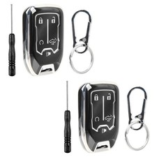 2 Remote Fob Shell Case Polymer Cover for 2019 2020 2021 Chevrolet Silverado 5b