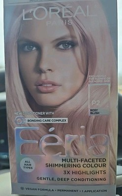 Féria Permanent Pastels Hair Color Smokey Pink / Rosy Blush P2 NEW IN BOX