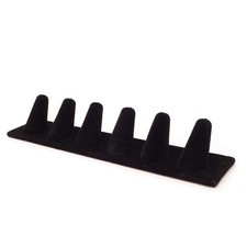 Black Velvet Finger Ring Showcase Display Jewelry Organizer Stand