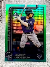 Bairon Ledesma 2025 Topps 1st Pro Debut Green Foil 78/99 #PD-192 ACL Rockies