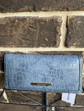 NWT Brahmin Ady Wallet Bellbottom Blue Zostera denim blue leather