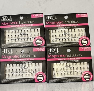 Ardell Magnetic Individuals Short Black Magnetic Eyelashes Reusable Natural 4pk