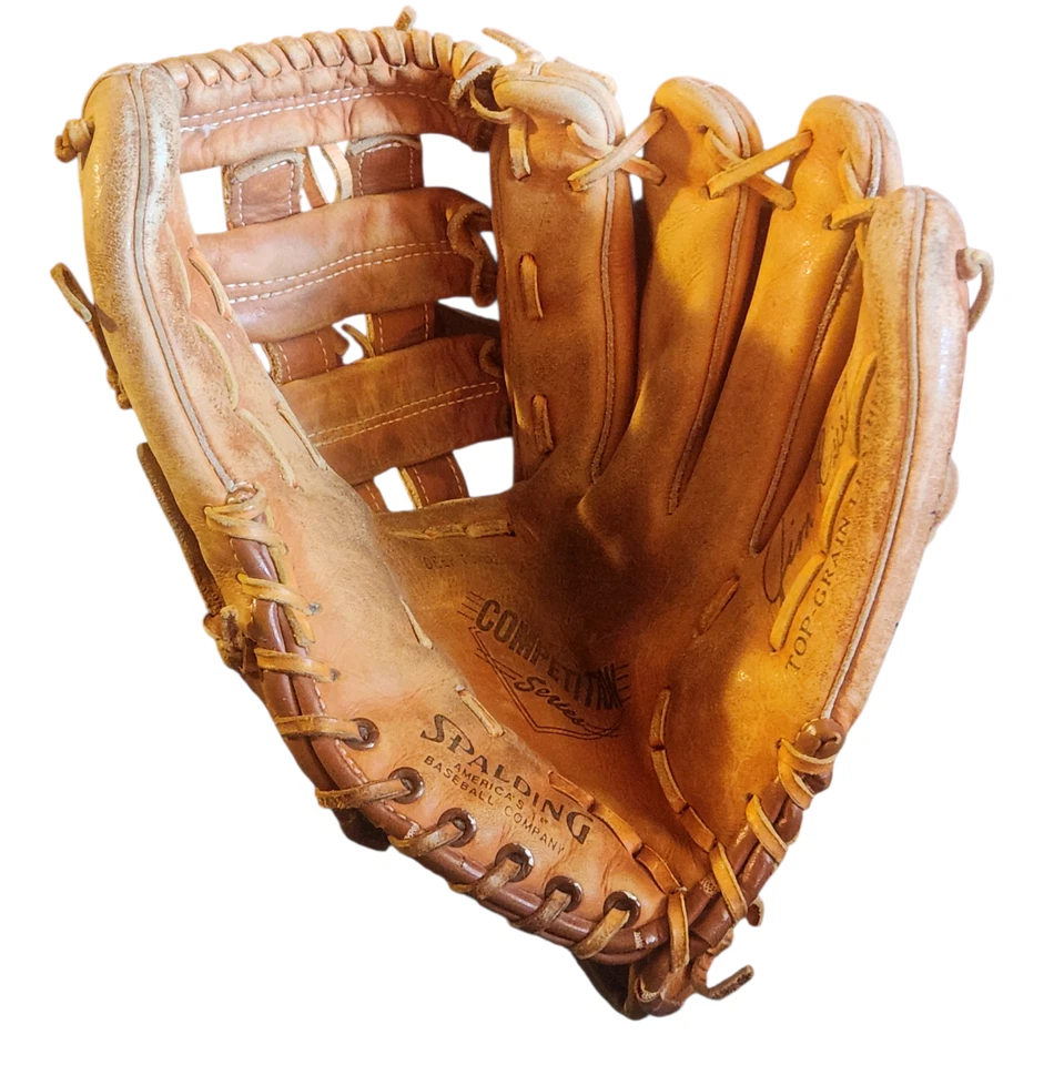 Spalding Jim Rice Competition Series Vintage Baseball Glove RHT 13" Vintage - Image 2 of 4