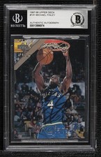 BAS 1997 Upper Deck Jams '97 Dallas Mavericks Michael Finley BGS Authentic 3c7