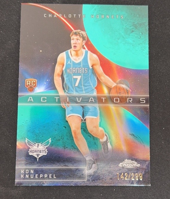 Kon Knueppel 2025-26 Topps Chrome Activators Aqua /299 #AC-14