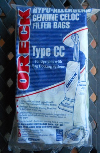 Pack of 3 Oreck XL Type CC Vacuum Cleaner Bags CCPK8DW
