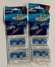 TDK MC60 Blank Microcassette Cassette Tape 60 Minutes 3 Pack X 2 6 Tapes 