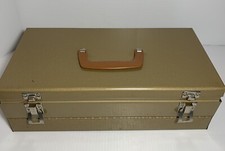 VTG Bruce Metal Box Double 35 mm Roll Tray Box Slide Case For 60 Rolls