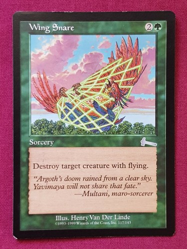 Magic The Gathering URZA'S LEGACY WING SNARE green card MTG - Picture 1 of 2