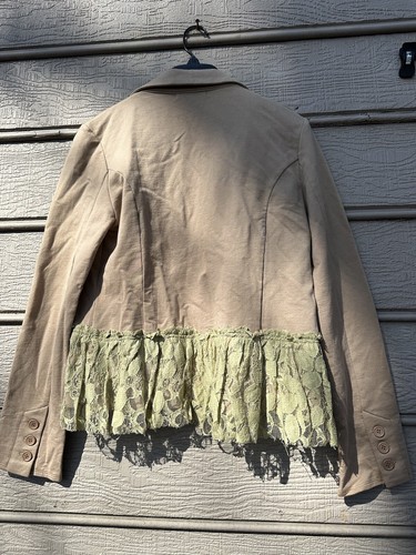 Chaqueta Mystree Marrón Claro/Verde Talla Grande - Imagen 2 de 2